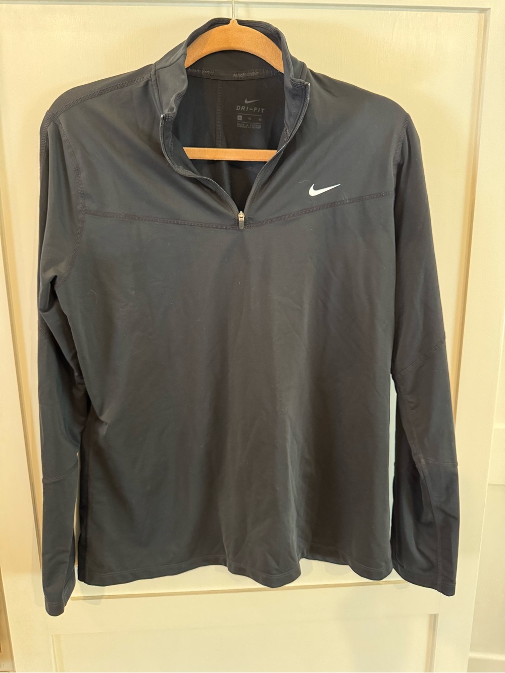Nike Black Dri-FIT Quarter-Zip Performance Jacket